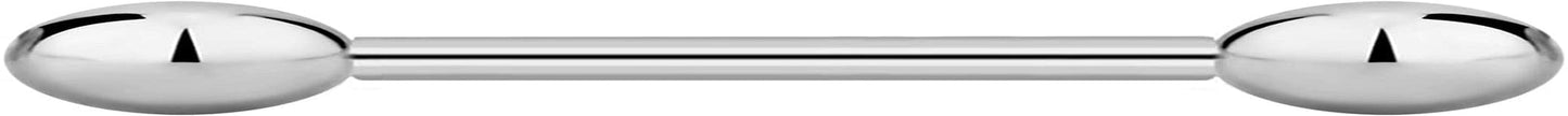 14G-16G Internally Threaded Titanium Straight Barbell Body Piercing Jewelry (Sold Individually) Apparel & Accessories > Jewelry > Body Jewelry Forbidden Body Jewelry 14G 10mm (3/8") 4mm Balls  