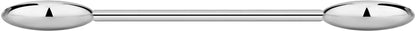 14G-16G Internally Threaded Titanium Straight Barbell Body Piercing Jewelry (Sold Individually) Apparel & Accessories > Jewelry > Body Jewelry Forbidden Body Jewelry 14G 10mm (3/8") 4mm Balls  