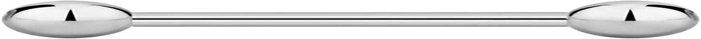 14G-16G Internally Threaded Titanium Straight Barbell Body Piercing Jewelry (Sold Individually) Apparel & Accessories > Jewelry > Body Jewelry Forbidden Body Jewelry 16G 10mm (3/8") 3mm Balls  
