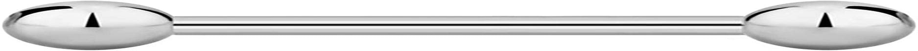 14G-16G Internally Threaded Titanium Straight Barbell Body Piercing Jewelry (Sold Individually) Apparel & Accessories > Jewelry > Body Jewelry Forbidden Body Jewelry 16G 10mm (3/8") 3mm Balls  