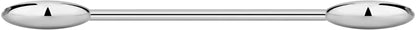 14G-16G Internally Threaded Titanium Straight Barbell Body Piercing Jewelry (Sold Individually) Apparel & Accessories > Jewelry > Body Jewelry Forbidden Body Jewelry 16G 8mm (5/16") 3mm Balls  