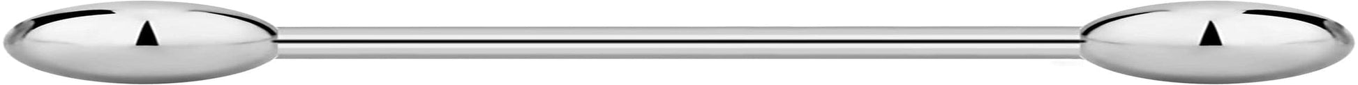 14G-16G Internally Threaded Titanium Straight Barbell Body Piercing Jewelry (Sold Individually) Apparel & Accessories > Jewelry > Body Jewelry Forbidden Body Jewelry 14G 12mm (1/2") 4mm Balls  