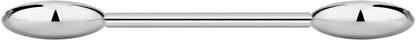 14G-16G Internally Threaded Titanium Straight Barbell Body Piercing Jewelry (Sold Individually) Apparel & Accessories > Jewelry > Body Jewelry Forbidden Body Jewelry 14G 8mm (5/16") 4mm Balls  