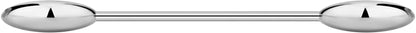 14G-16G Internally Threaded Titanium Straight Barbell Body Piercing Jewelry (Sold Individually) Apparel & Accessories > Jewelry > Body Jewelry Forbidden Body Jewelry 14G 12mm (1/2") 5mm Balls  