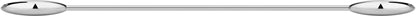 14G-16G Internally Threaded Titanium Straight Barbell Body Piercing Jewelry (Sold Individually) Apparel & Accessories > Jewelry > Body Jewelry Forbidden Body Jewelry 14G 22mm (7/8") 5mm Balls  