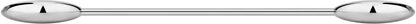 14G-16G Internally Threaded Titanium Straight Barbell Body Piercing Jewelry (Sold Individually) Apparel & Accessories > Jewelry > Body Jewelry Forbidden Body Jewelry 14G 16mm (5/8") 5mm Balls  