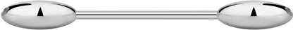 14G-16G Internally Threaded Titanium Straight Barbell Body Piercing Jewelry (Sold Individually) Apparel & Accessories > Jewelry > Body Jewelry Forbidden Body Jewelry 16G 8mm (5/16") 4mm Balls  