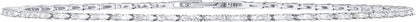 14K Gold Plated 3Mm Cubic Zirconia Classic Tennis Bracelet | Gold Bracelets for Women | Size 6.5-7.5 Inch White Plated / 7 Inches