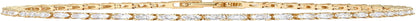 14K Gold Plated 3Mm Cubic Zirconia Classic Tennis Bracelet | Gold Bracelets for Women | Size 6.5-7.5 Inch Yellow Plated / 7 Inches