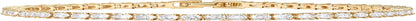14K Gold Plated 3Mm Cubic Zirconia Classic Tennis Bracelet | Gold Bracelets for Women | Size 6.5-7.5 Inch Yellow Plated / 6.5 Inches