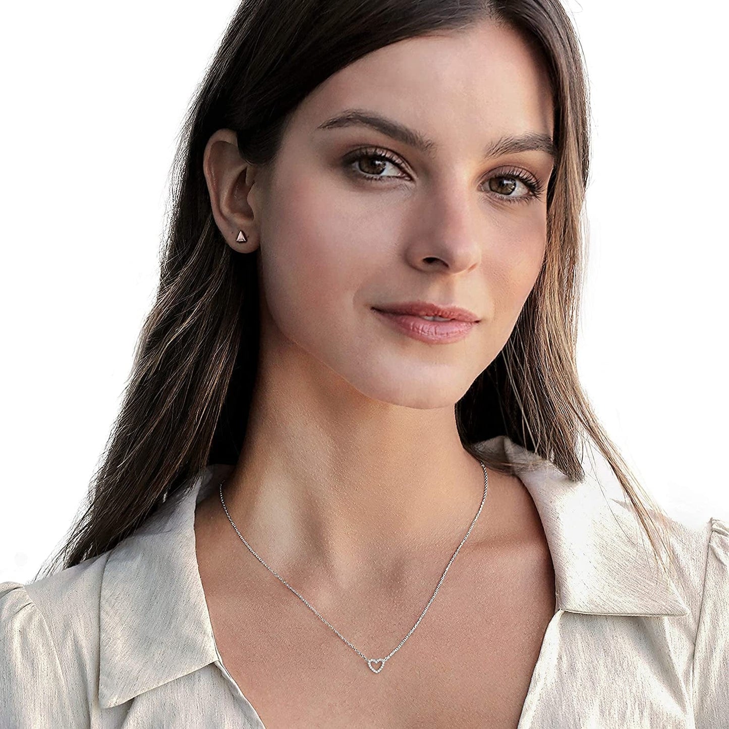 14K Gold Plated Dainty Pendant Necklace | Layering Necklaces | Gold Heart Necklace