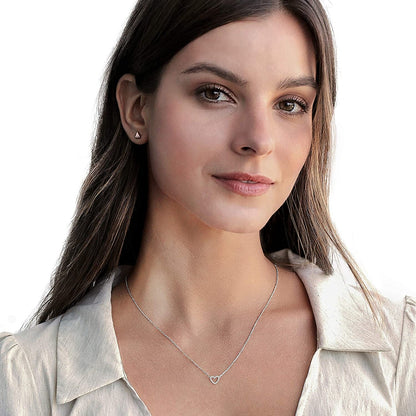 14K Gold Plated Dainty Pendant Necklace | Layering Necklaces | Gold Heart Necklace