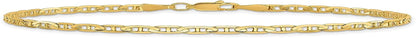 14K Yellow Gold 9 Inch 3Mm Concave Link Anchor Lobster Clasp Chain Anklet Ankle Beach Bracelet Fine Jewelry for Women Gifts for Her Apparel & Accessories > Jewelry > Anklets IceCarats   