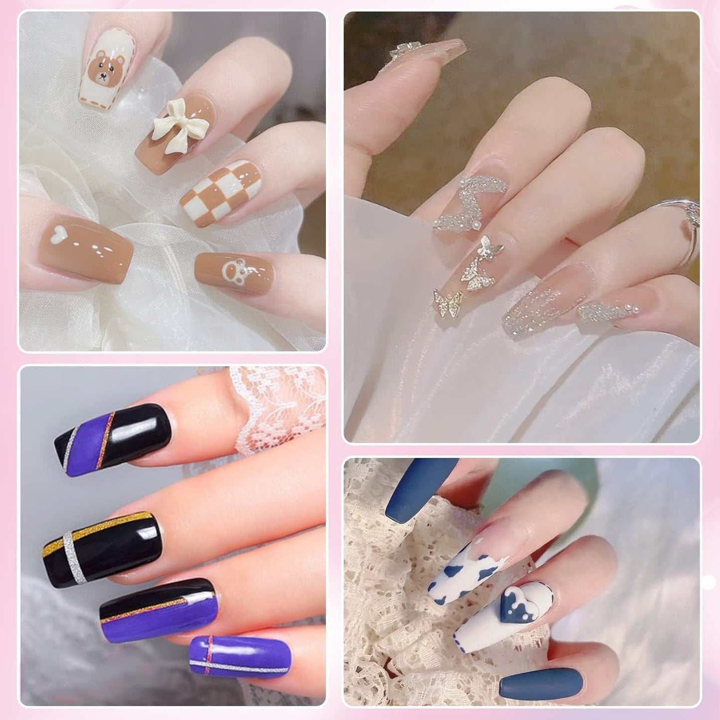 15 Pcs Nail Art Brushes with 2 Pcs Heart Resin Nail Art Palette, Nail Art Painting Tools for Nail Art Home Salon (Multicolor) Health & Beauty > Personal Care > Cosmetics > Cosmetic Tools > Nail Tools Pengxiaomei   