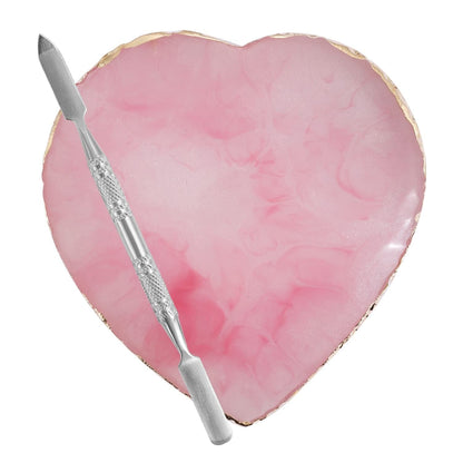15 Pcs Nail Art Brushes with 2 Pcs Heart Resin Nail Art Palette, Nail Art Painting Tools for Nail Art Home Salon (Multicolor) Health & Beauty > Personal Care > Cosmetics > Cosmetic Tools > Nail Tools Pengxiaomei Pink  