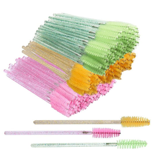 150 Pcs Disposable Mascara Wands, Crystal Eyelash Brush Mascara Applicator Spoolies Makeup Brushes Tools Kits for Eyelash Extension, Eyebrow, Eye Lash (Mix 1) Health & Beauty > Personal Care > Cosmetics > Cosmetic Tools > Makeup Tools Lainrrew Mix 1  