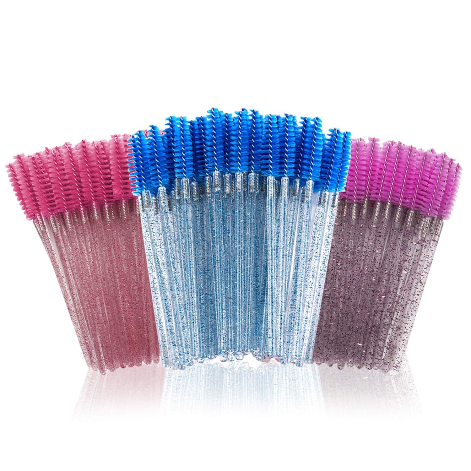 150 Pcs Disposable Mascara Wands, Crystal Eyelash Brush Mascara Applicator Spoolies Makeup Brushes Tools Kits for Eyelash Extension, Eyebrow, Eye Lash (Mix 1) Health & Beauty > Personal Care > Cosmetics > Cosmetic Tools > Makeup Tools Lainrrew Mix 2  