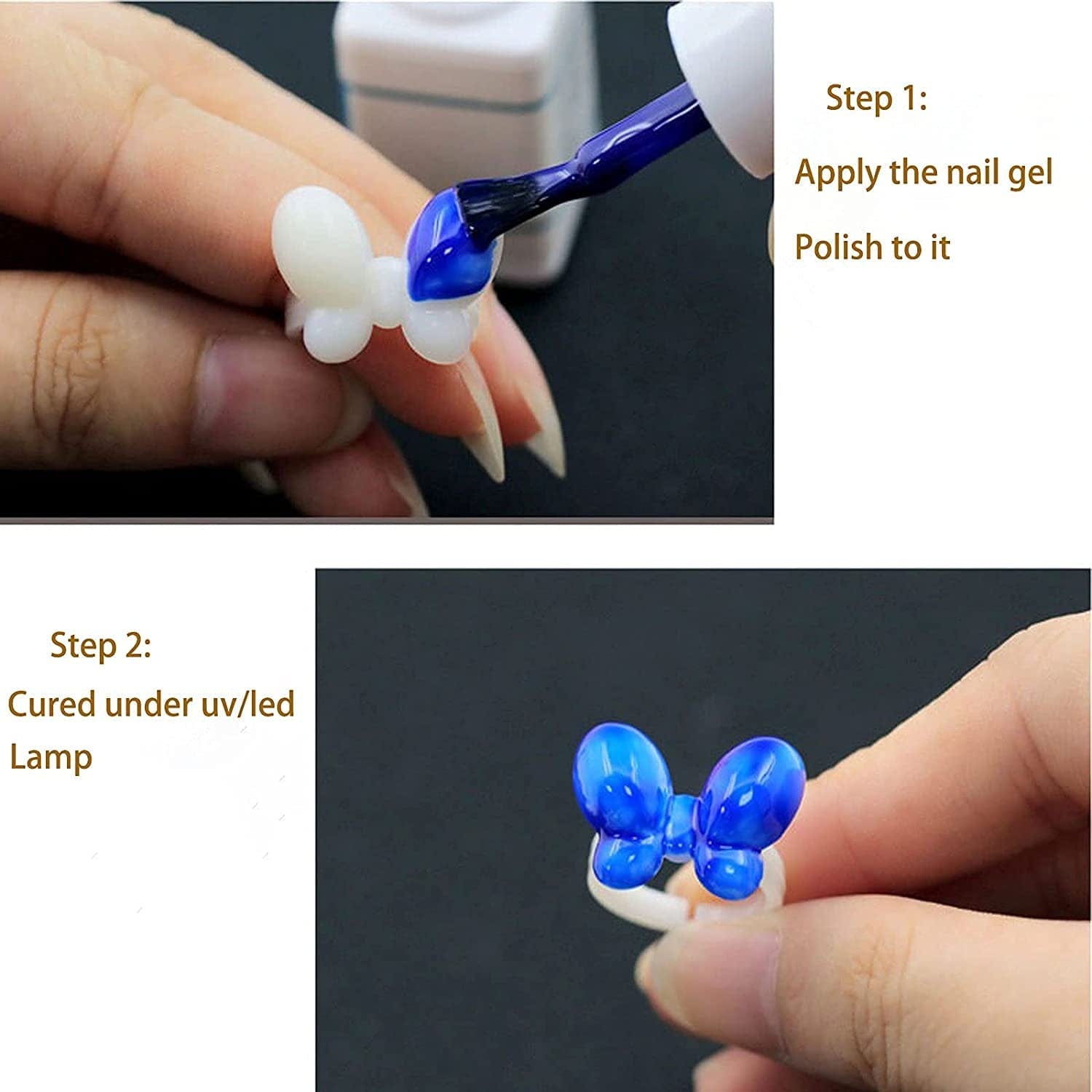 150 PCS Nail Swatch Sticks Gel Nail Chart Ring, Butterfly Manicure Tip for Nail Art Nail Polish Color Display Tool(Natural Color Butterfly) Health & Beauty > Personal Care > Cosmetics > Cosmetic Tools > Nail Tools Kyzistn   