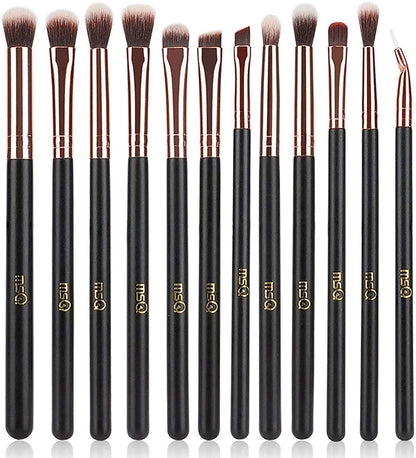 MSQ Eye Makeup Brushes 12Pcs Eyeshadow Brushes Rose Gold Makeup Brushes Set with Soft Synthetic Hairs & Real Wood Handle for Eyeshadow, Blending, Eyebrow, Eyeliner (Rose Gold) Health & Beauty > Personal Care > Cosmetics > Cosmetic Tools > Makeup Tools MSQ 1Rose Gold Standard  