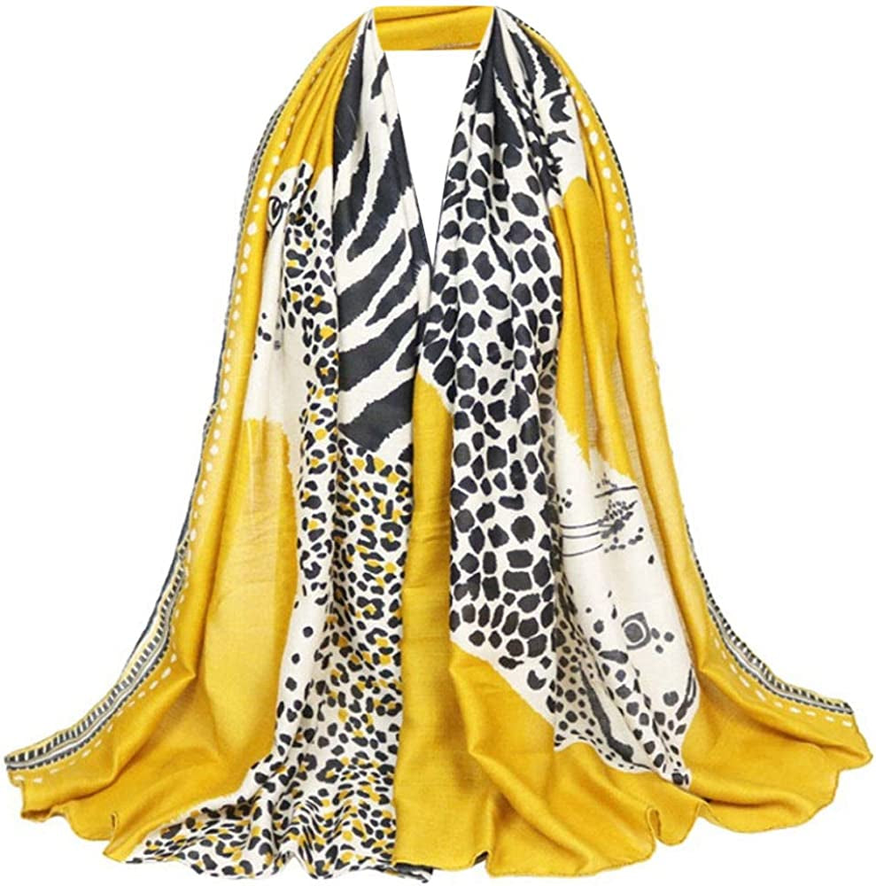 Van Caro Scarfs for Women Lightweight Floral Scarf Soft Long Fashion Scarves Sun-Proof Wrap Shawl Apparel & Accessories > Clothing Accessories > Scarves & Shawls Lobagve 5314 Ginger  