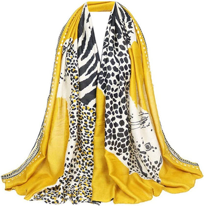 Van Caro Scarfs for Women Lightweight Floral Scarf Soft Long Fashion Scarves Sun-Proof Wrap Shawl Apparel & Accessories > Clothing Accessories > Scarves & Shawls Lobagve 5314 Ginger  