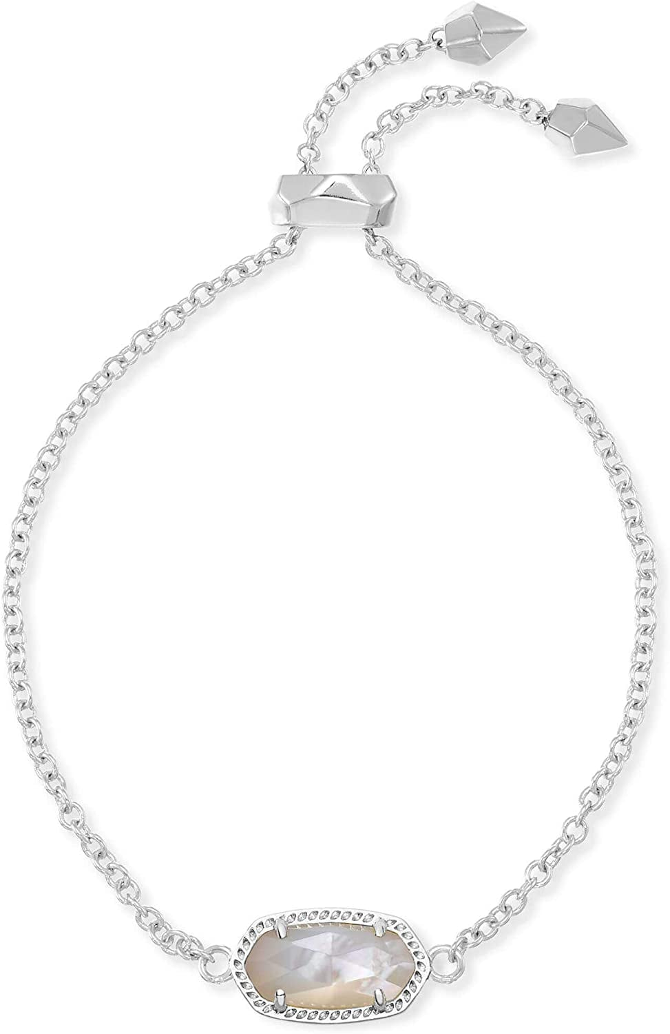 Kendra Scott Elaina Link Chain Bracelet for Women Apparel & Accessories > Jewelry > Bracelets Kendra Scott RHODIUM - IVORY MOTHER OF PEARL  