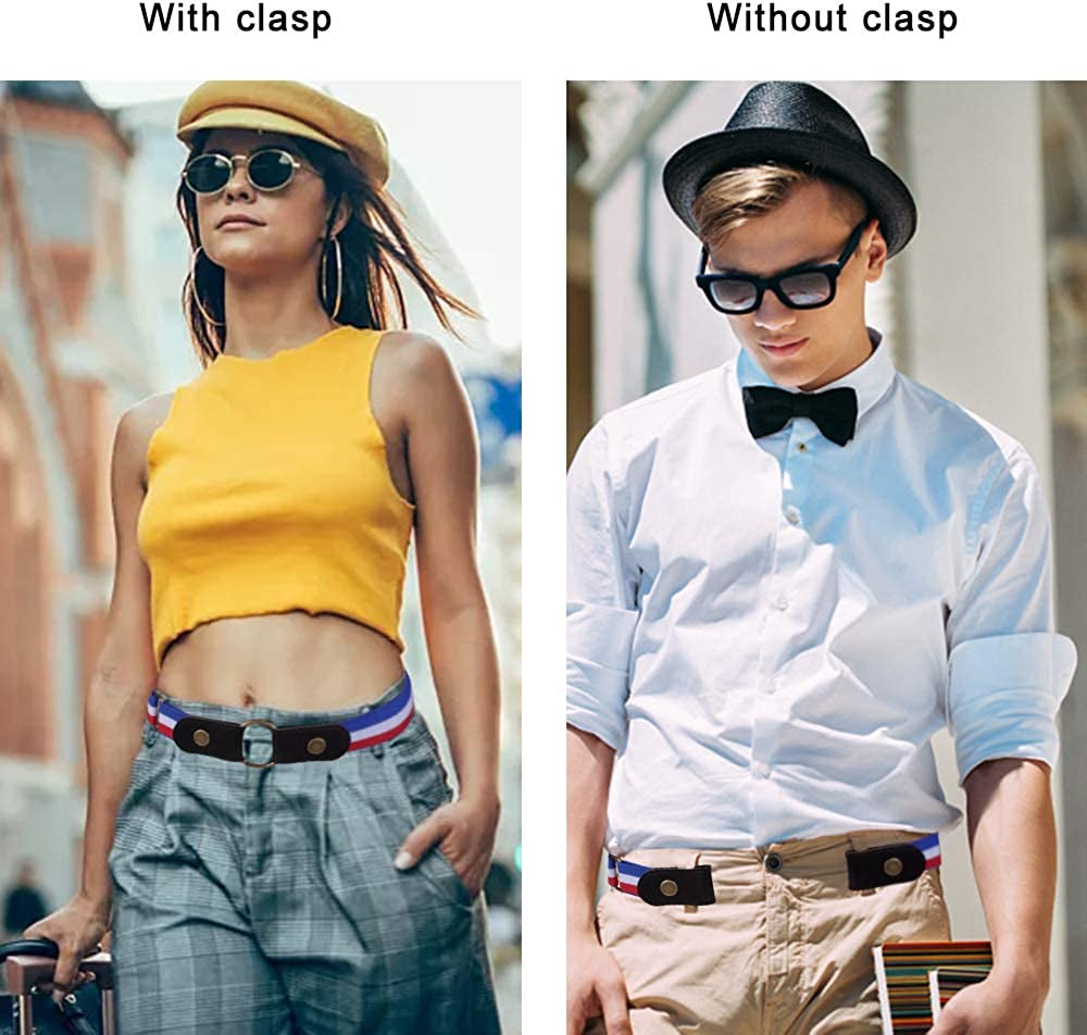 No Buckle Stretch Belt for Jeans, Invisible Elastic Adjustable Waist Belt Apparel & Accessories > Clothing Accessories > Belts Sanlykate   