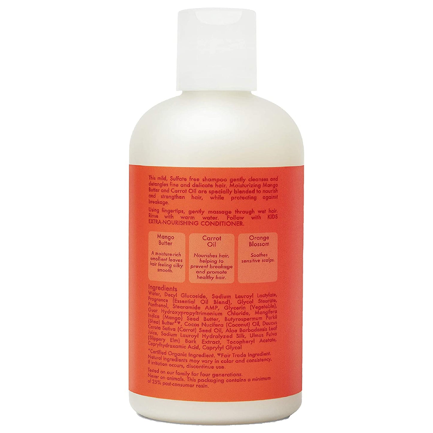 Sheamoisture Extra-Nourishing Shampoo Hair Care for Kids Mango Carrot with Shea Butter 8 Oz Health & Beauty > Personal Care > Hair Care SheaMoisture   