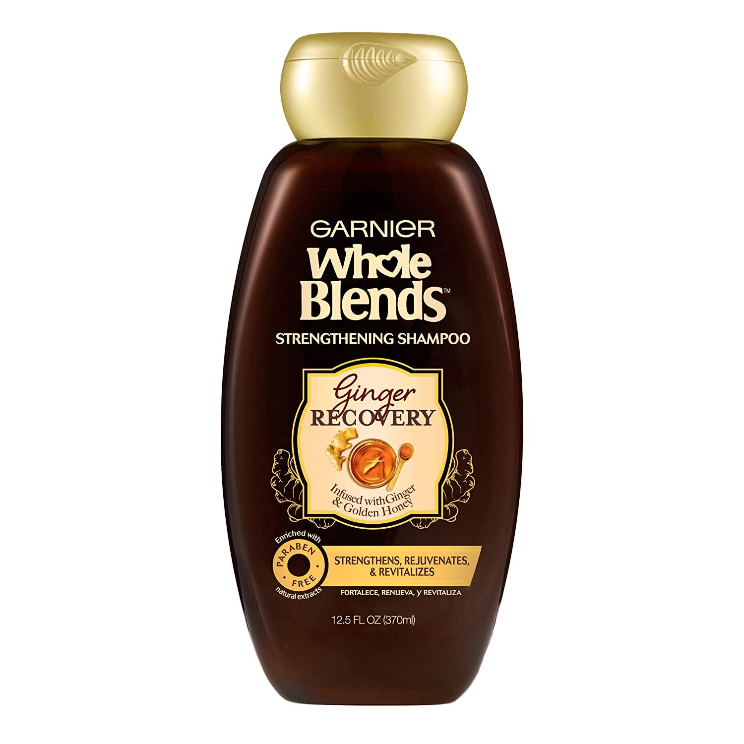 Garnier Hair Care Whole Blends Ginger Recovery Strengthening Shampoo and Conditioner with Ginger and Golden Honey Extracts, for Weak, Brittle Hair, Paraben Free 44 Fl Oz Health & Beauty > Personal Care > Hair Care Garnier Shampoo 1 Count 12.5 Fl Oz
