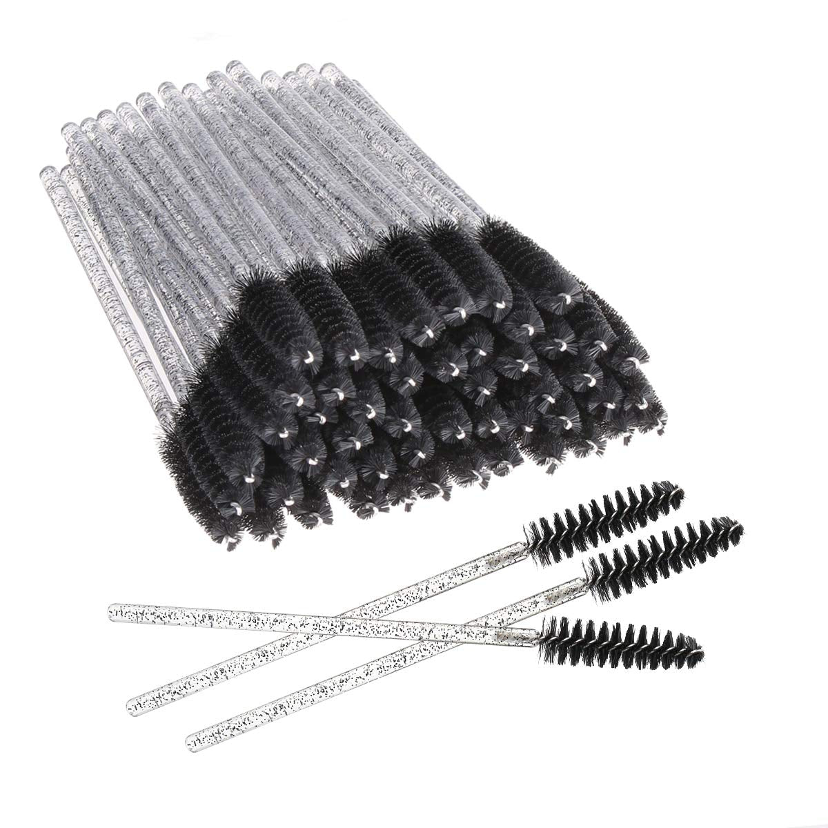 Elisel 100 PCS Disposable Mascara Brushes Crystal Eyelash Brushes Mascara Wands Applicator Eyelash Extensions Makeup Tools Eyebrow Brush (Pink) Health & Beauty > Personal Care > Cosmetics > Cosmetic Tools > Makeup Tools Elisel Black  
