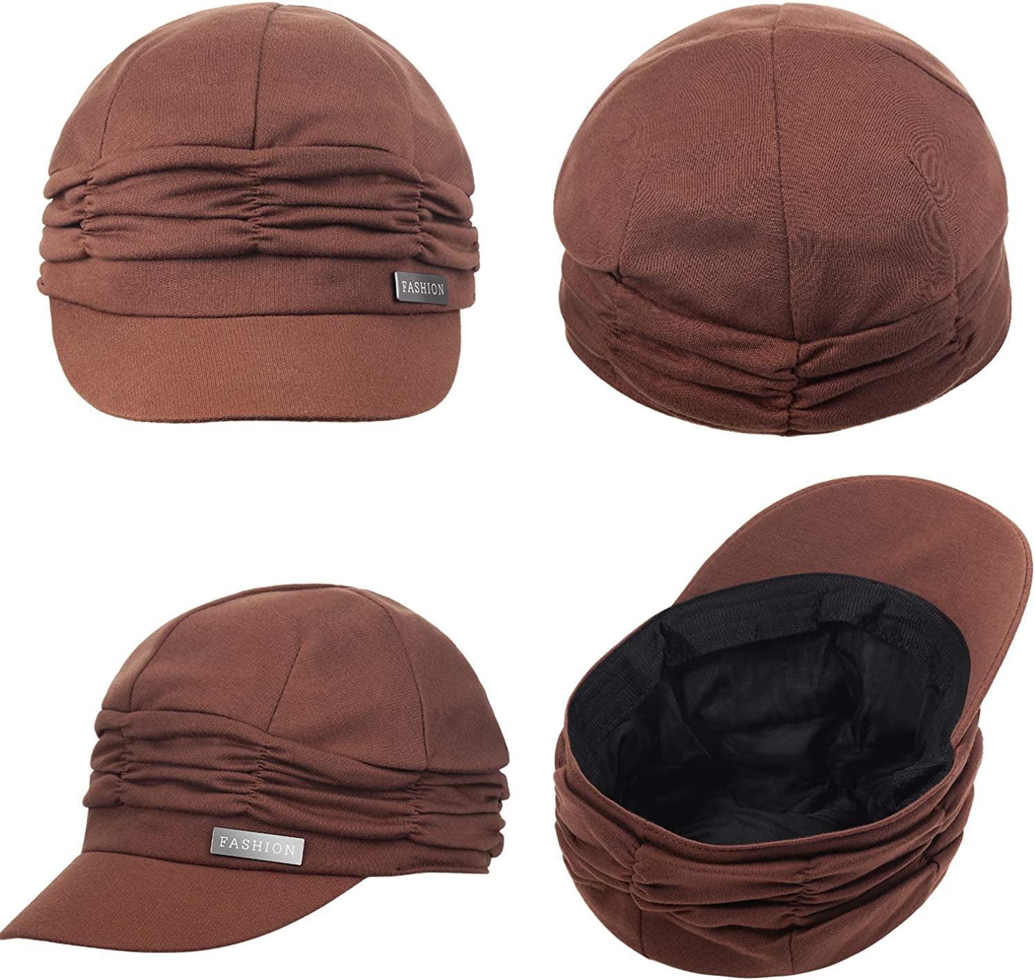 SATINIOR 2 Pieces Women Newsboy Cabbie Cap Beret Hats Baseball Cap Painter Visor Hats for Women Apparel & Accessories > Clothing Accessories > Headwear SATINIOR   