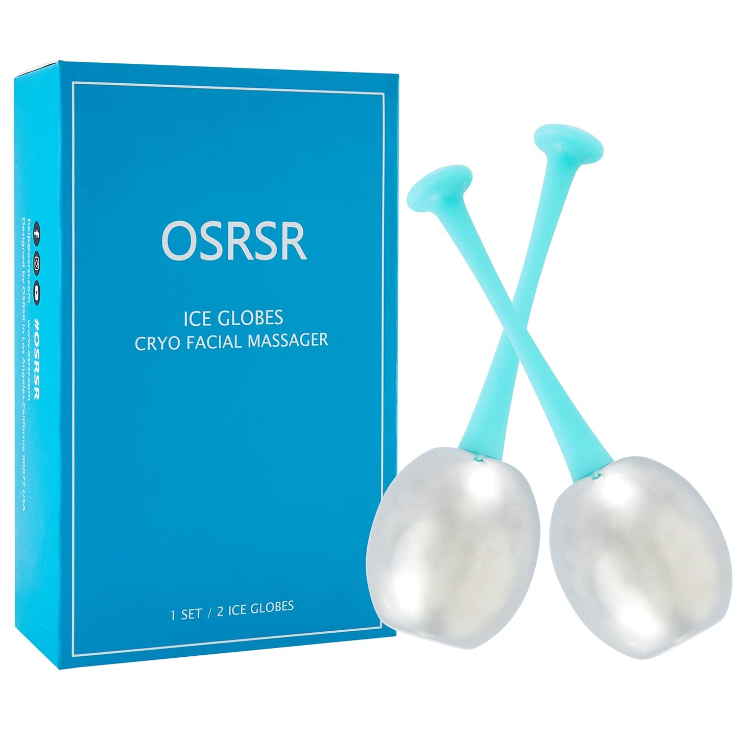 OSRSR Ice Globes Cryo Sticks Facial Massage Tools,Stainless Steel Beauty Cold Globes for Face & Eyes, Cooling Globes Sets of 2,Skin Care for Puffiness,Dark Circles,Wrinkles Health & Beauty > Personal Care > Cosmetics > Cosmetic Tools > Skin Care Tools OSRSR   