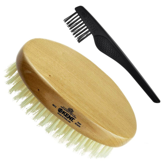 Kent MC4 Finest Men'S Hair Brush and Facial Brush for Beard Care. Exfoliating Natural Boar Bristle Brush + Kent LPC3 Hair Brush Cleaner. Best Hair Care Kit for Men Health & Beauty > Personal Care > Hair Care KENT MC4 + LPC3  