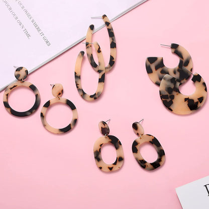 16 Pairs Trendy Acrylic Earrings Rattan Earrings for Women Girls-Summer Beach Straw Earrings Resin Dangle Drop Fashion Earrings Geometric Statement Earrings Vacation Jewelry