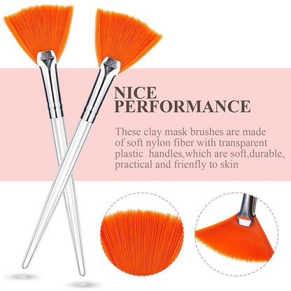 16 Pieces Face Mask Fan Brush Applicator Set Includes Soft Facial Fan Brush Esthetician Face Mask Brush Cosmetic Makeup Tools for Eyelash Extension Mud Clay Mask Cream (6 Inches Long, Simple) Health & Beauty > Personal Care > Cosmetics > Cosmetic Tools > Makeup Tools Patelai   