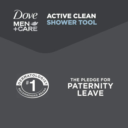 Dove Men+Care Shower Tool for Stronger, Healthy-Feeling Skin Active Clean Scrubs and Exfoliates for a Deeper Clean with Body Wash, 4 Count Health & Beauty > Personal Care > Cosmetics > Cosmetic Tools > Skin Care Tools DOVE MEN + CARE   