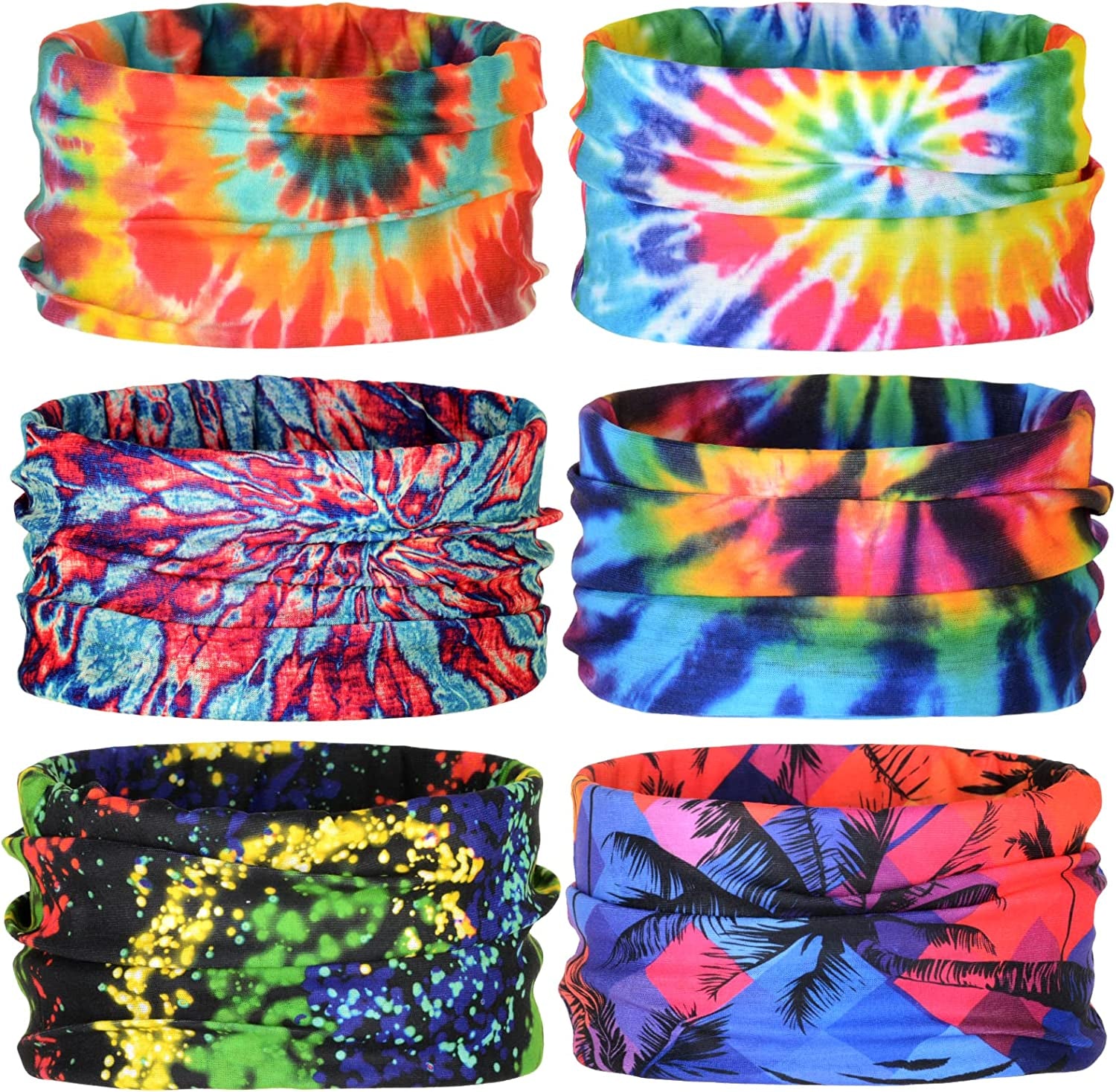 Headwear, Head Wrap, Neck Gaiter, Headband, Fishing Mask, Magic Scarf Face Bandana Mask Neck Tube Balaclava for Sport Apparel & Accessories > Clothing Accessories > Headwear NEXTOUR A-colorful Storm  