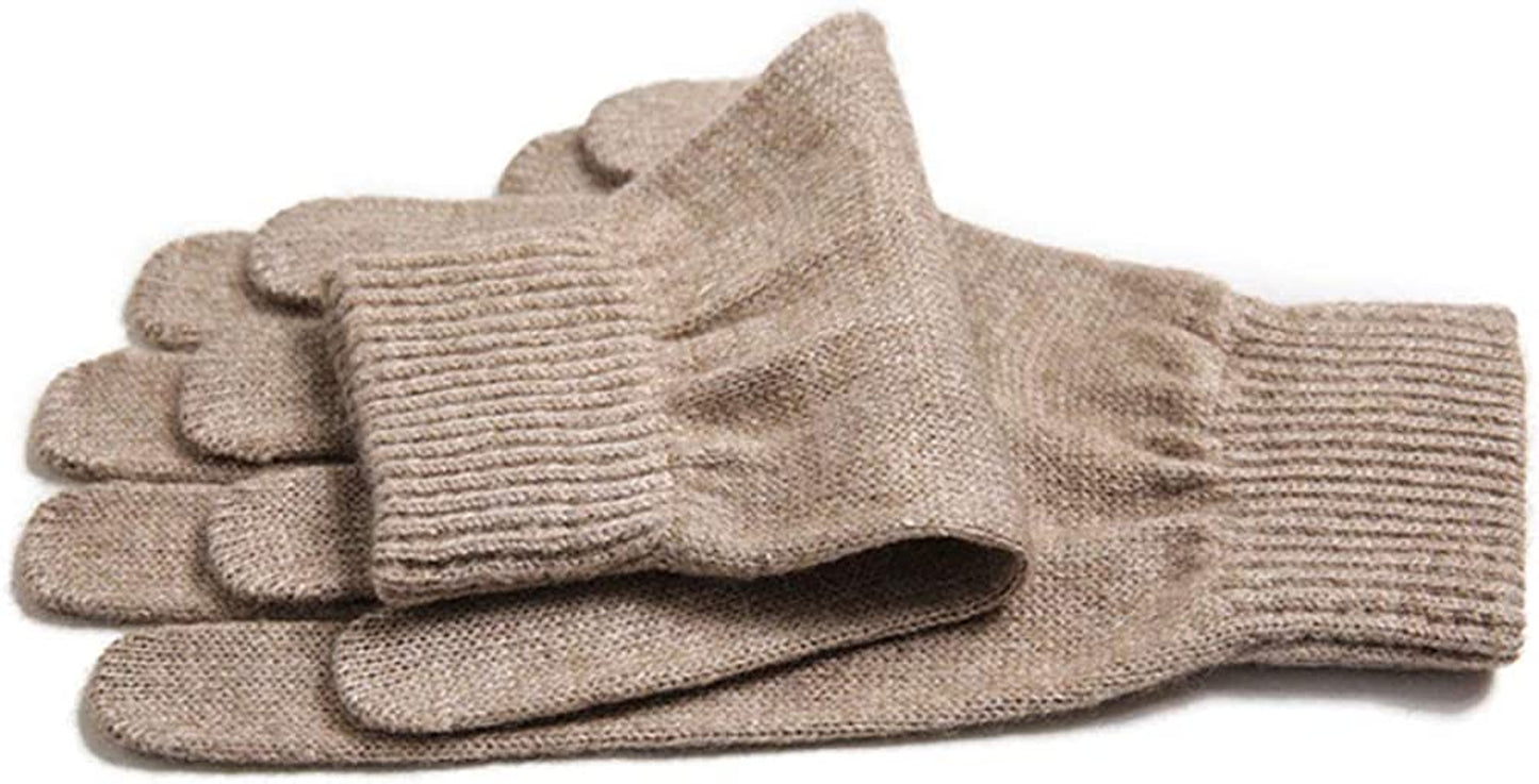 Imongol-Pure Cashmere Women Full Fingers Gloves Ladies Gloves Mittens- Gloves Knitted Apparel & Accessories > Clothing Accessories > Gloves & Mittens iMongol   