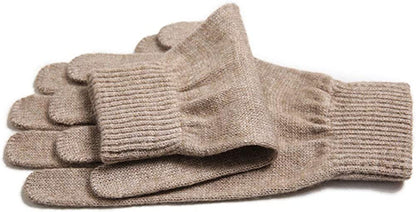 Imongol-Pure Cashmere Women Full Fingers Gloves Ladies Gloves Mittens- Gloves Knitted Apparel & Accessories > Clothing Accessories > Gloves & Mittens iMongol   