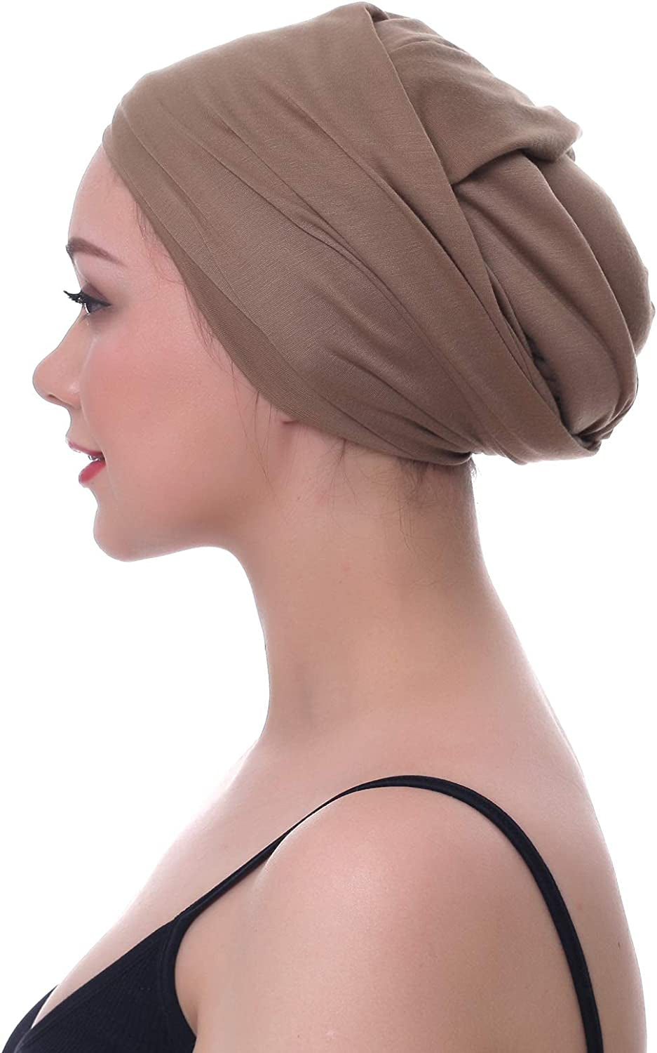 Ever Fairy Turban Head Wrap Scarf,African Women' Soft Long Scarf Shawl Hair Bohemian Headwrap Stretch Headband Tie Apparel & Accessories > Clothing Accessories > Scarves & Shawls Ever Fairy   