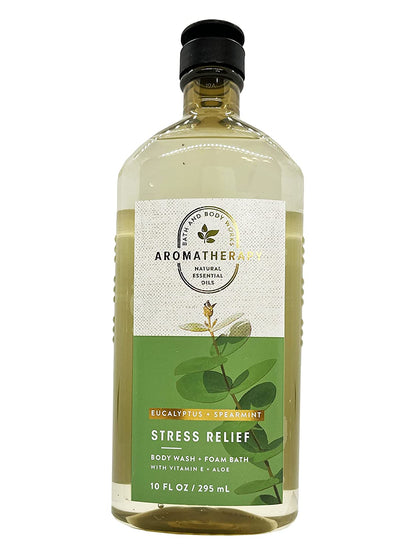 Bath and Body Works 2 Pack Aromatherapy Stress Relief Eucalyptus & Spearmint Shower Gel. 10 Oz. Health & Beauty > Personal Care > Cosmetics > Bath & Body Bath & Body Works Eucalyptus,Spearmint 10 Fl Oz (Pack of 1) 