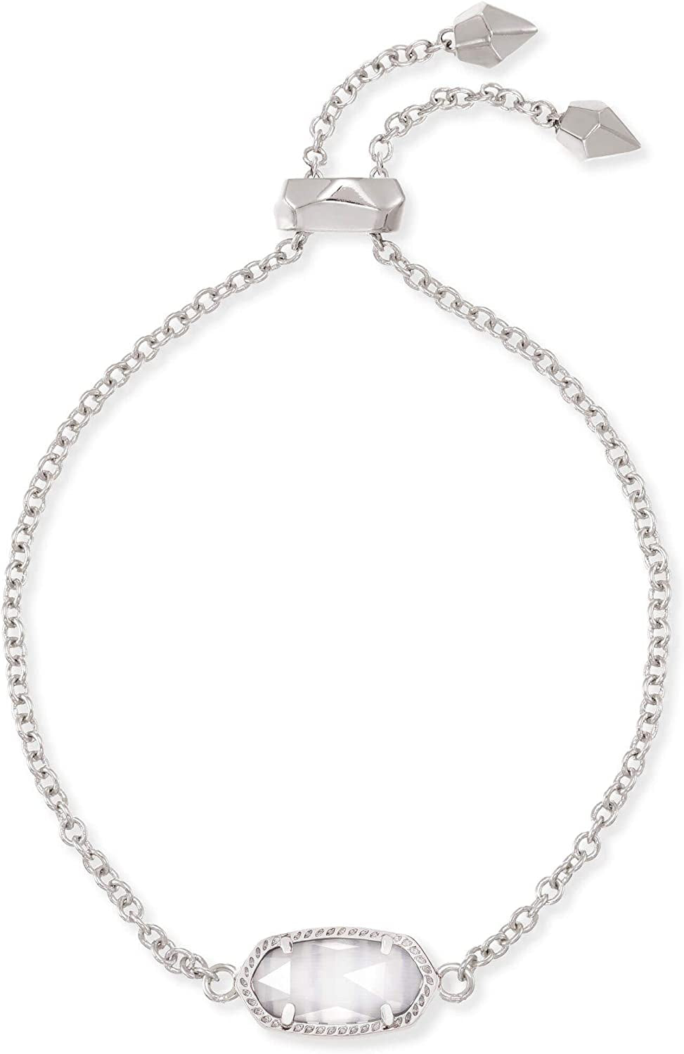 Kendra Scott Elaina Link Chain Bracelet for Women Apparel & Accessories > Jewelry > Bracelets Kendra Scott RHODIUM - SLATE CATS EYE  