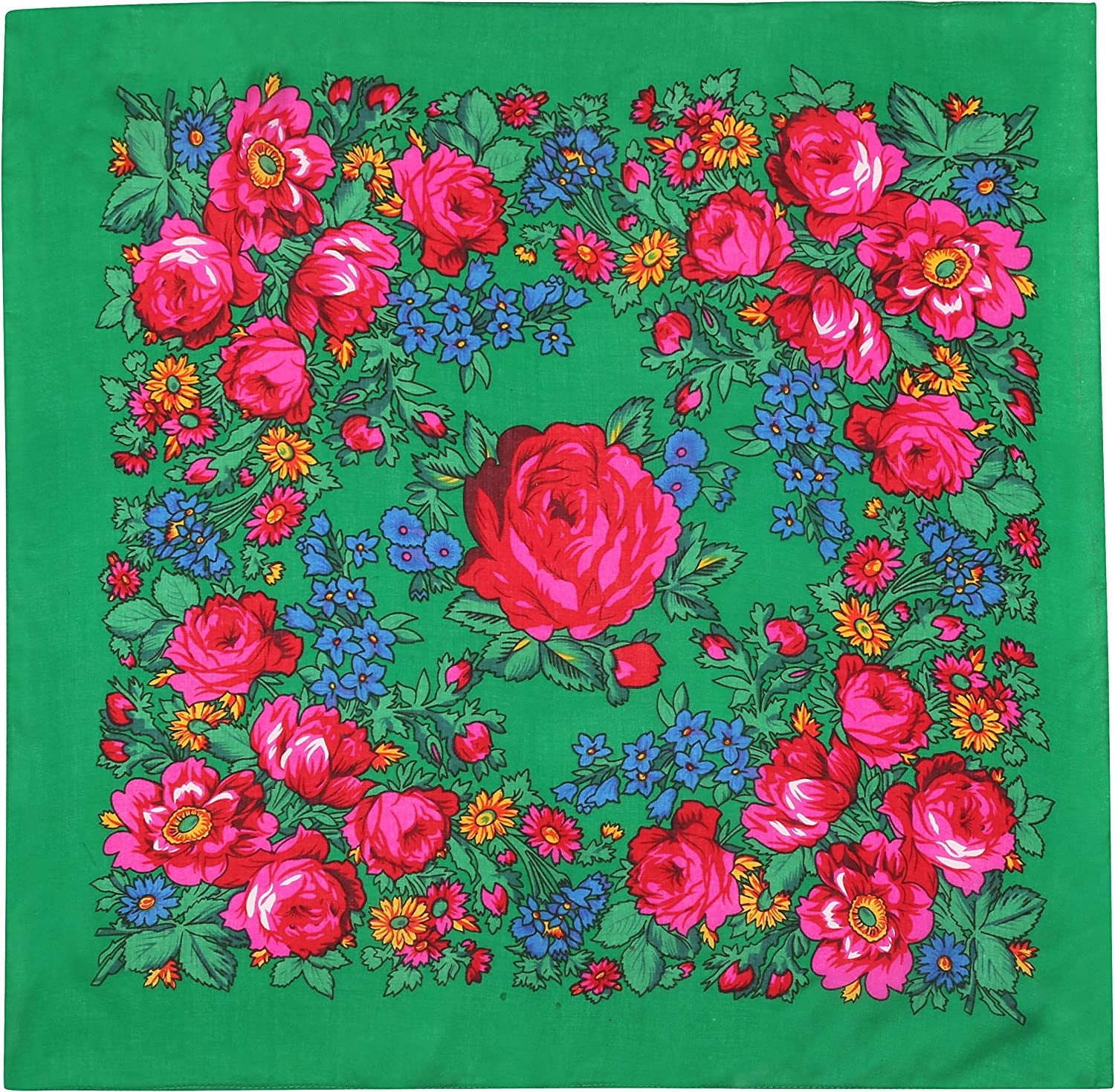 Rose Scarf Apparel & Accessories > Clothing Accessories > Scarves & Shawls Bita Green  