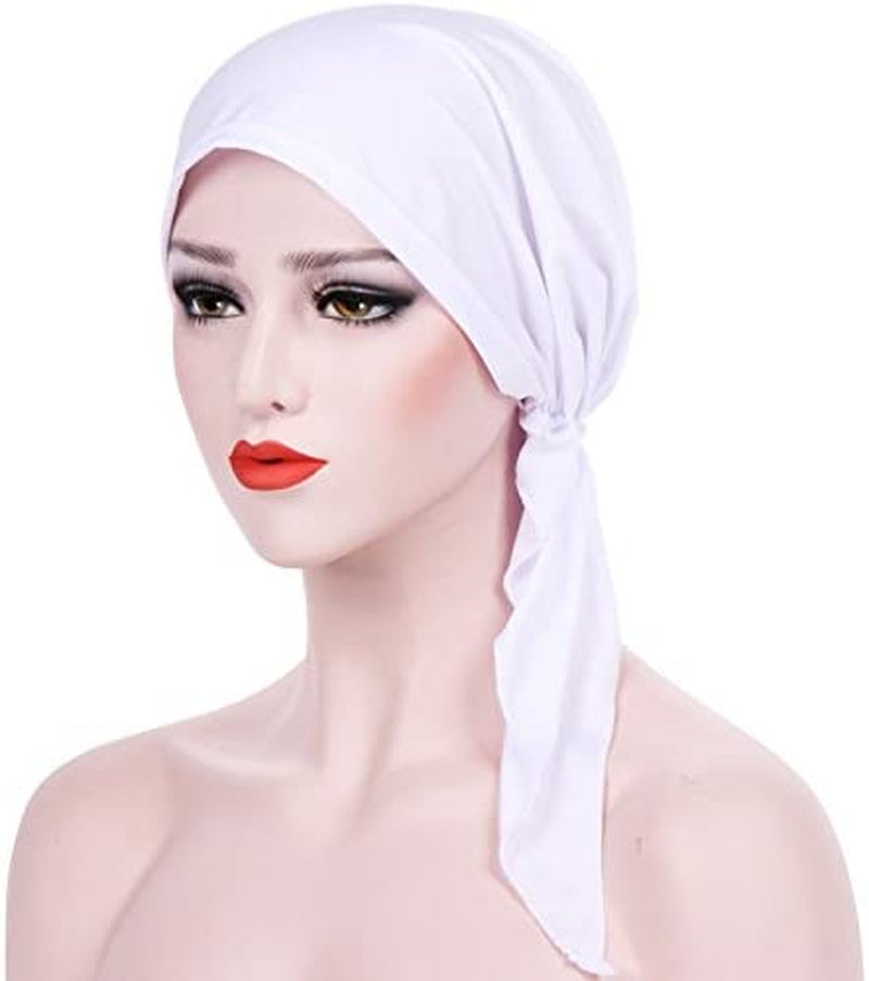 Summer Chemo Scarf Lightweight Silky Beanie Ruffle Cap Cancer Headwear for Womens Apparel & Accessories > Clothing Accessories > Headwear DancMolly   