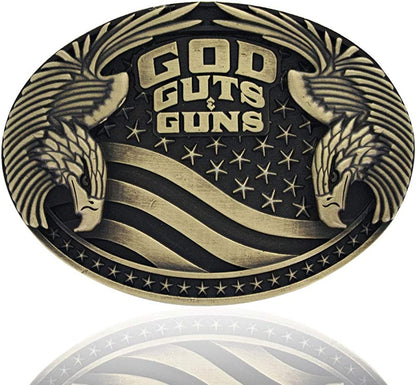 Montana Silversmiths 2Nd Amendment Series Attitude Western Belt Buckle Apparel & Accessories > Clothing Accessories > Belt Buckles Montana Silversmiths God, Guts, & Guns  