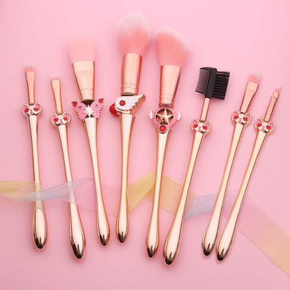 Magic Sakura Makeup Brushes Set - 8Pcs Cosmetic Makeup Brush Set Professional Tool Kit Set Pink Drawstring Bag Included (Sakura) (8Pcs) Health & Beauty > Personal Care > Cosmetics > Cosmetic Tools > Makeup Tools rongji jewelry   