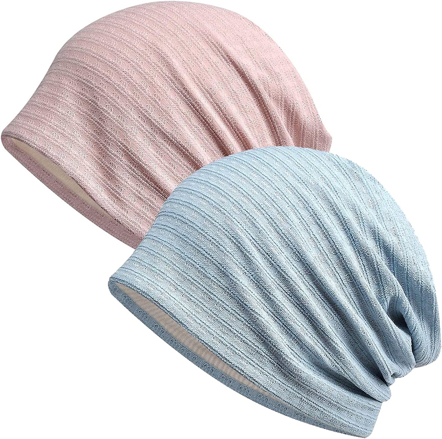 Kayier Women'S Baggy Casual Chemo Beanie Cap Apparel & Accessories > Clothing Accessories > Headwear Kayier 2 Pack -D  