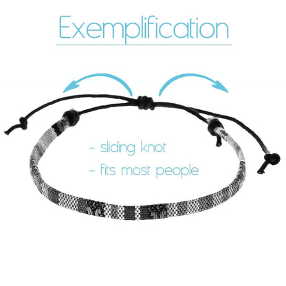 Boho Surfer Bracelet Women & Men - Braided Summer Beach Bracelet - Handmade Festival Accessories - Thin Friendship Bracelets - 100% Waterproof & Adjustable - Ethnic Hippie Style Jewelry (Blue-White) Apparel & Accessories > Jewelry > Bracelets Made by Nami   