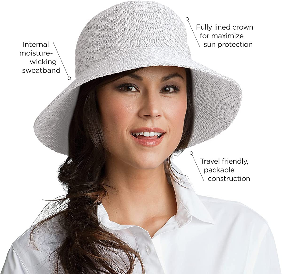 Coolibar UPF 50+ Women'S Marina Sun Hat - Sun Protective Apparel & Accessories > Clothing Accessories > Hats Coolibar   
