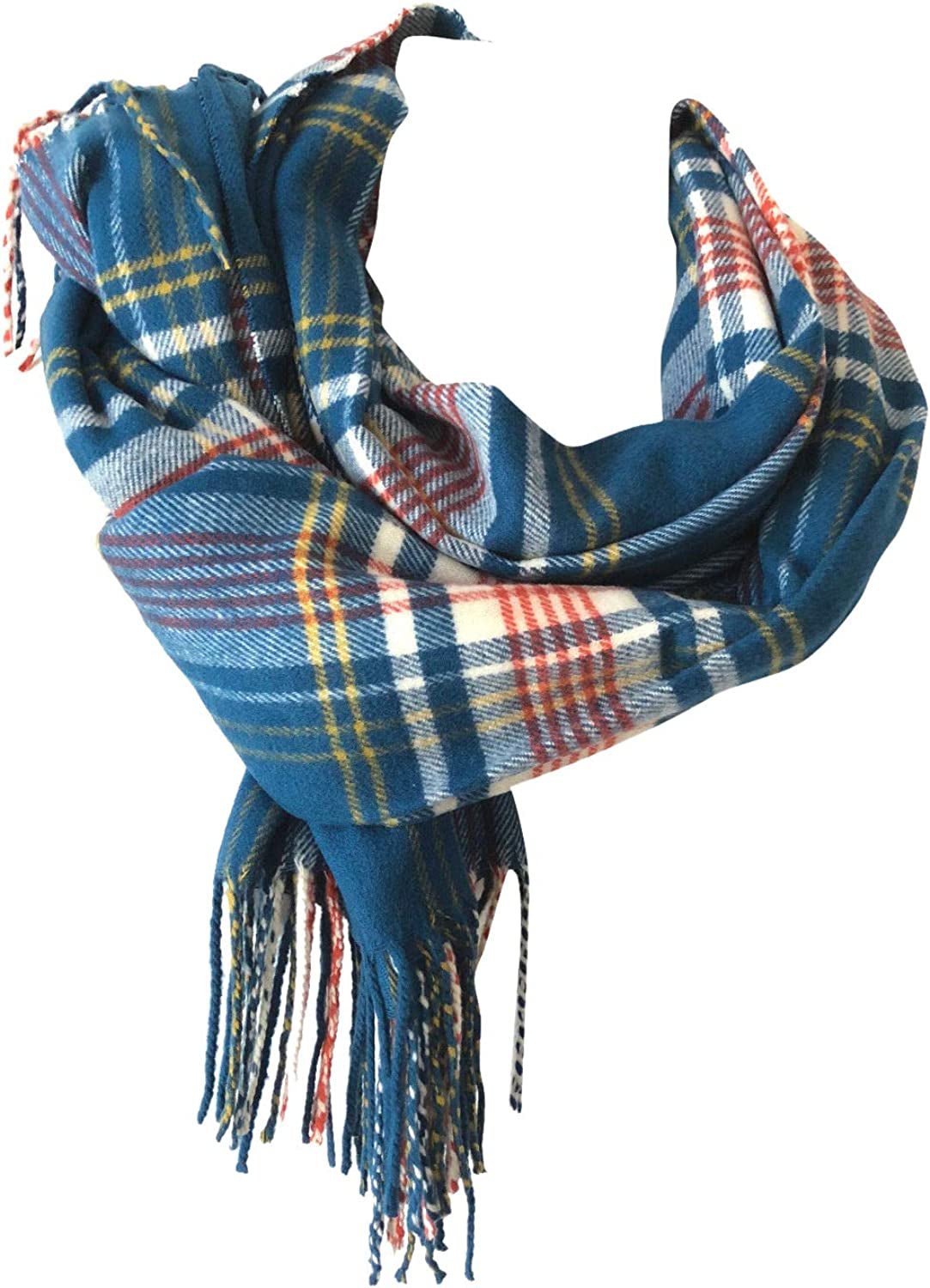 Women Oversized Scottish Clan Tartan Plaid Cashmere Feel Shawl Wrap Winter Scarf Apparel & Accessories > Clothing Accessories > Scarves & Shawls NY GOLDEN FASHION   